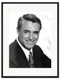 Gerahmter Kunstdruck Cary Grant Lächelnd