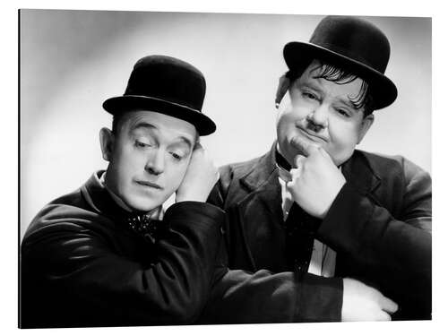 Aluminium print Stan Laurel and Oliver Hardy IV