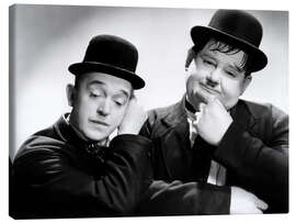 Stampa su tela  Stan Laurel and Oliver Hardy