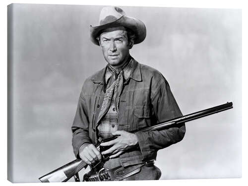 Quadro em tela James Stewart as a cowboy