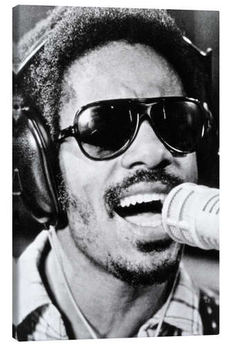 Canvas print Stevie Wonder, 1974