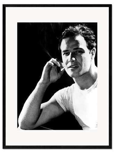 Gerahmter Kunstdruck Marlon Brando Portrait I