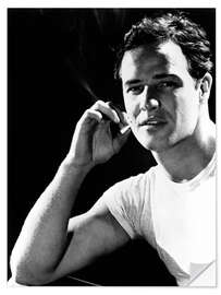 Självhäftande poster Marlon Brando Portrait I