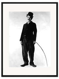 Gerahmter Kunstdruck Charlie Chaplin, der Lächelnde Tramp