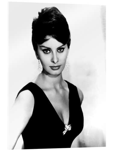 Akryylilasitaulu Sophia Loren in Black