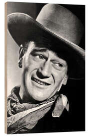 Wood print John Wayne