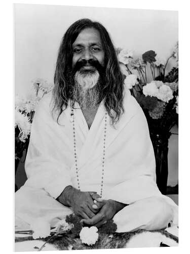 Foam board print Maharishi Mahesh Yogi