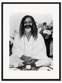 Gerahmter Kunstdruck Maharishi Mahesh Yogi