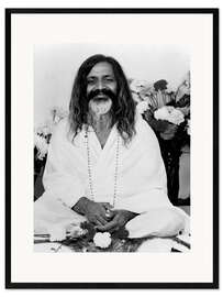 Plakat artystyczny premium w ramie Maharishi Mahesh Yogi