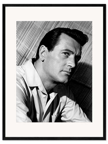 Impression artistique encadrée Rock Hudson III