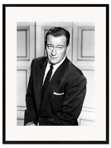 Impression artistique encadrée John Wayne