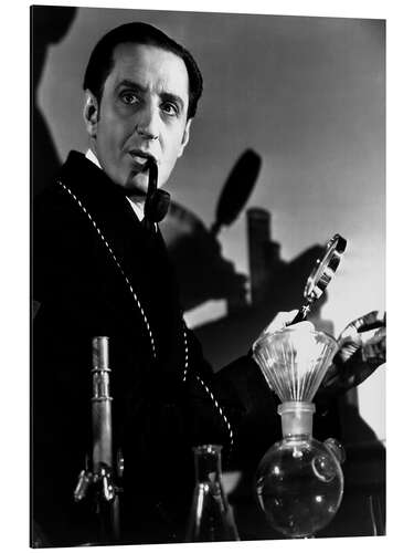 Aluminium print Basil Rathbone as Sherlock Holmes