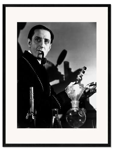 Kehystetty taidepainatus Basil Rathbone as Sherlock Holmes