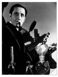 Vinilo para la pared Basil Rathbone as Sherlock Holmes