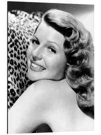 Aluminium print Rita Hayworth