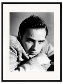 Gerahmter Kunstdruck Marlon Brando Portrait II