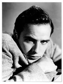 Selvklebende plakat Marlon Brando Portrait II