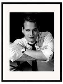 Impression artistique encadrée Paul Newman I