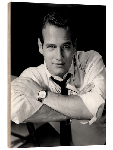 Holzbild Paul Newman I