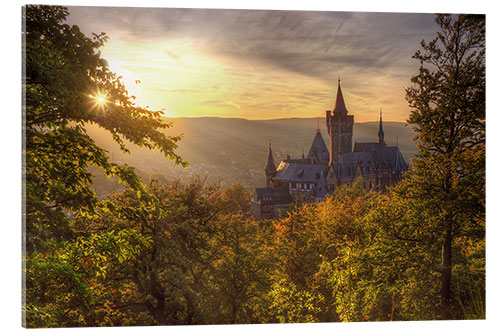 Tableau en verre acrylique Wernigerode Castle