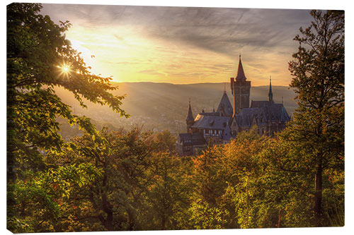 Canvas print Wernigerode Castle