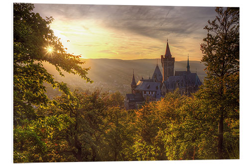 Foam board print Wernigerode Castle