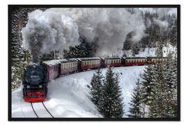 Gerahmter Kunstdruck Brockenbahn
