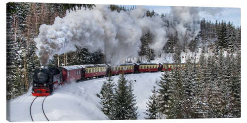 Canvas print Brocken Railway Fotokurve4