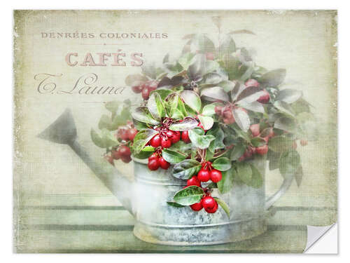 Wall sticker red berries