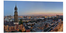 Foam board print Panorama Hamburg