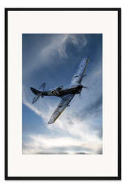 Gerahmter Kunstdruck Spitfire Pass
