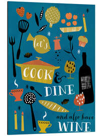 Magnettafel Let's cook