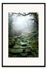 Gerahmter Kunstdruck Mystische Treppe