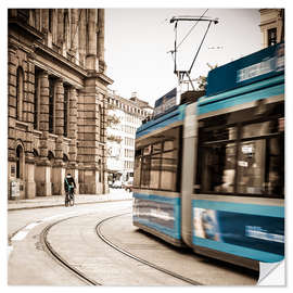 Selvklebende plakat München bytrafikk