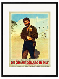 Plakat artystyczny premium w ramie For a Few Dollars More (Italian) III