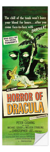Wall sticker Horror of Dracula, Melissa Stribling, Christopher Lee 1958