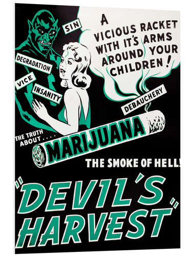 Foam board print DEVIL'S HARVEST, 1942