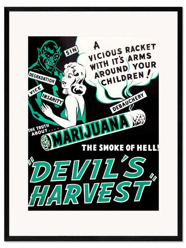 Kehystetty taidepainatus DEVIL'S HARVEST, 1942