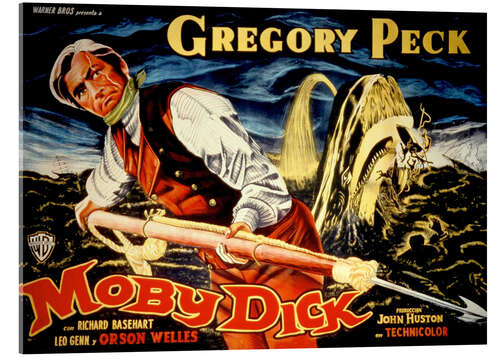 Quadro em acrílico MOBY DICK, Gregory Peck, 1956
