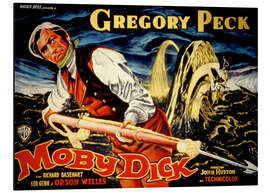 Aluminiumsbilde MOBY DICK, Gregory Peck, 1956