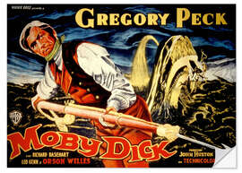 Adesivo murale MOBY DICK, Gregory Peck, 1956