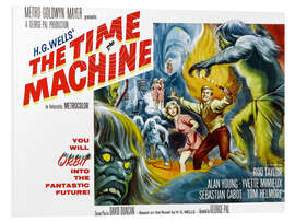 Foam board print THE TIME MACHINE, Yvette Mimieux, Rod Taylor