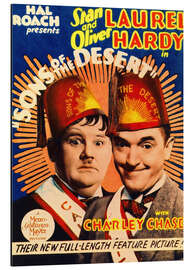 Tableau en aluminium Laurel et Hardy : Les Compagnons de la nouba (anglais)