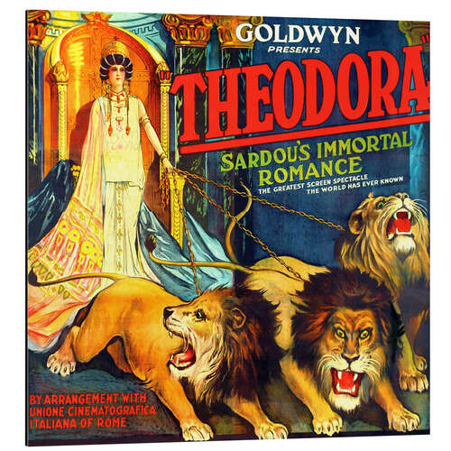 Aluminiumtavla THEODORA (aka TEODORA, aka THEODORA, THE SLAVE PRINCESS), Rita Jolivet on 6-sheet 1919.