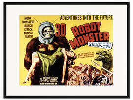 Gerahmter Kunstdruck Robot Monster