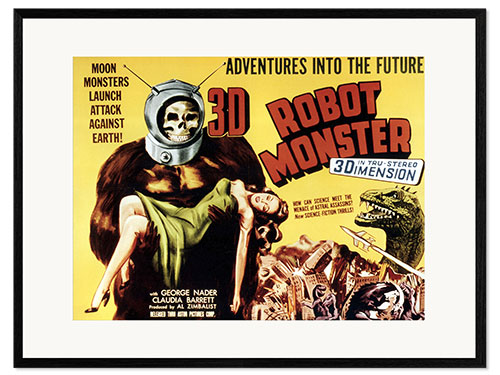 Gerahmter Kunstdruck Robot Monster
