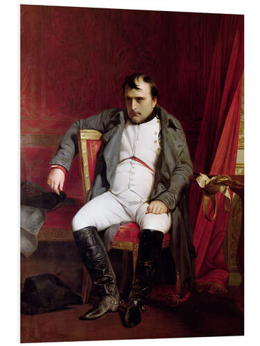 Foam board print Napoleon I at Fontainebleau on 31st March 1814