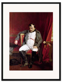 Gerahmter Kunstdruck Napoleon I. zu Fontainebleau am 31. März 1814