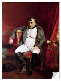 Selvklæbende plakat Napoleon I at Fontainebleau on 31st March 1814