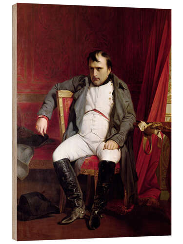 Wood print Napoleon I at Fontainebleau on 31st March 1814